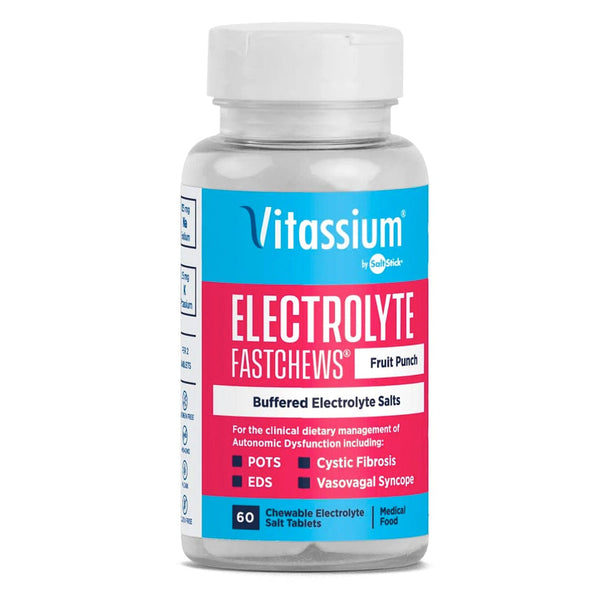 SaltStick Vitassium FastChews Fruit Punch chewable electrolyte tablets