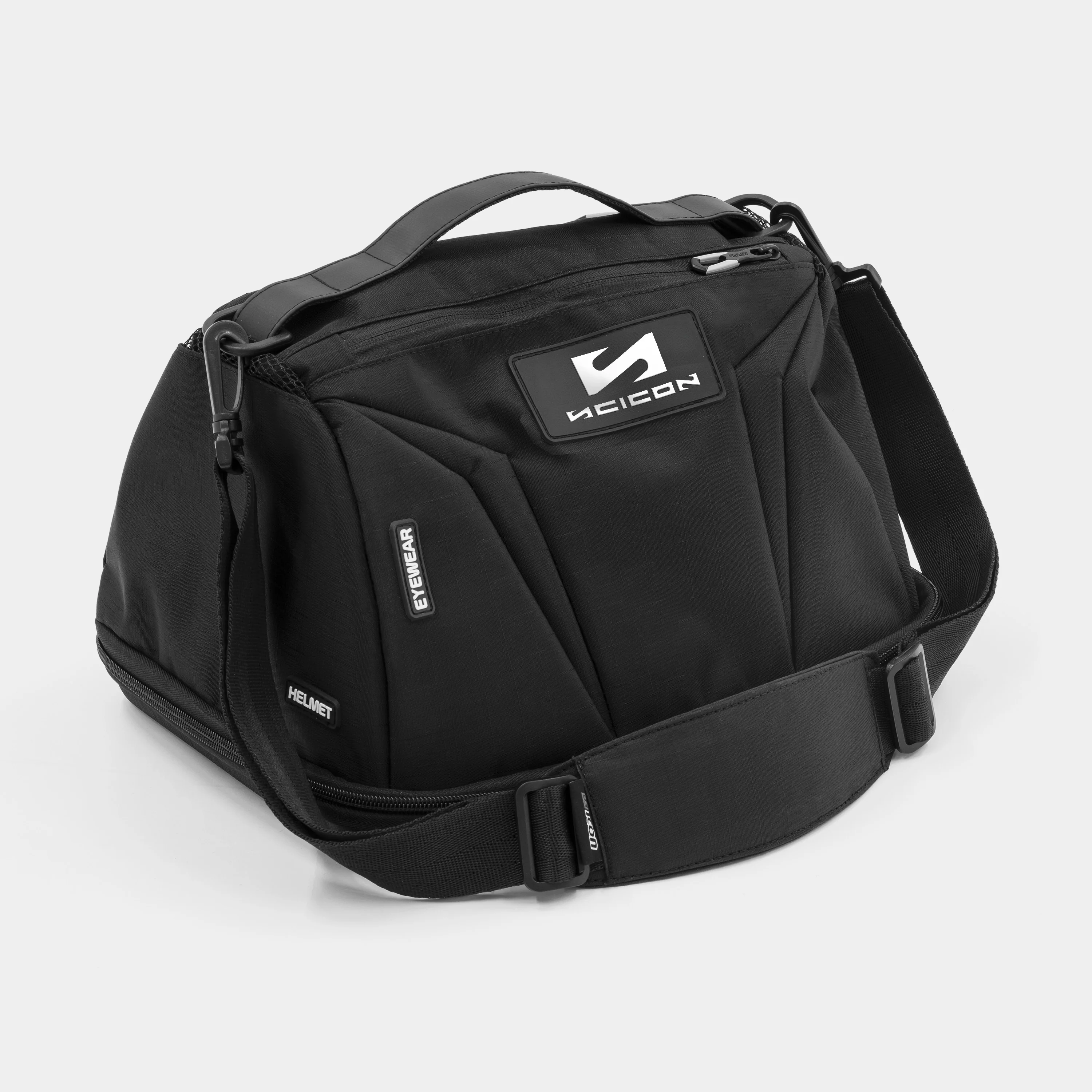 Scicon cycling helmet storage bag with adjustable straps and protective padding for safe, organized helmet transport.