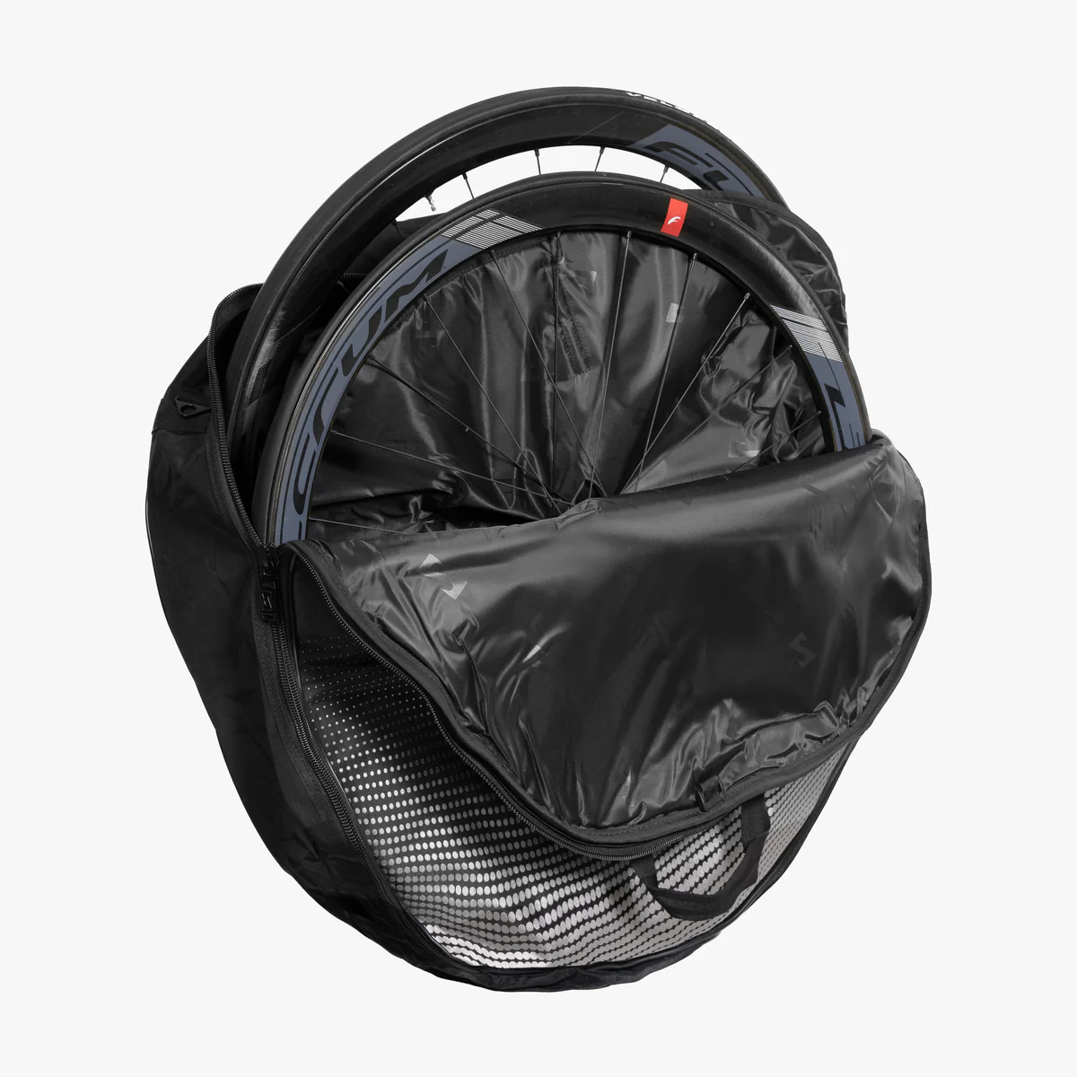 Sacoche protectrice rembourrée pour double roue